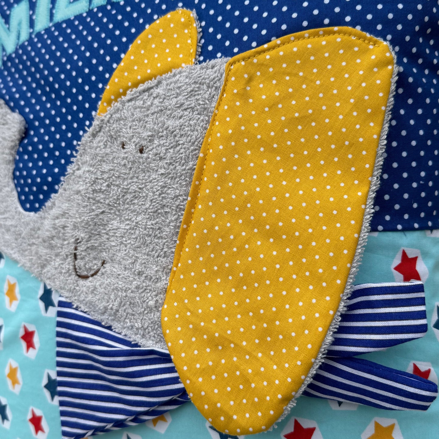 Geschenkset Elefant – Kissen & Wetbag personalisiert, Handmade