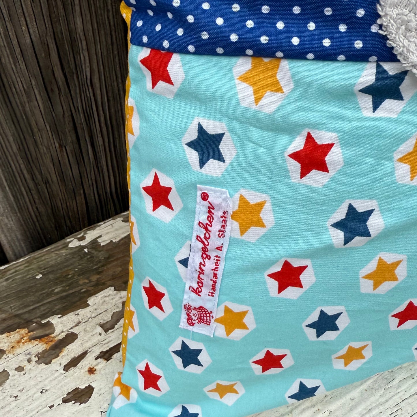 Geschenkset Elefant – Kissen & Wetbag personalisiert, Handmade