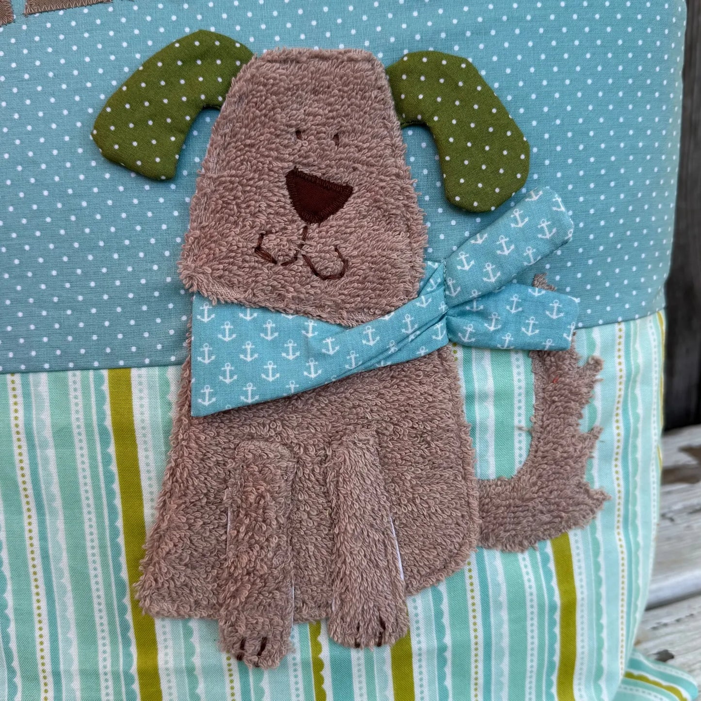 Personalisiertes Kinderkissen Hund mit Namen – Kuschelkissen Geschenk