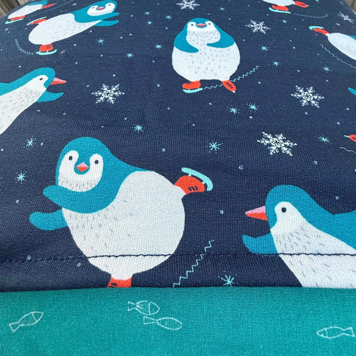 Kissen 40x40 Pinguin – Personalisiertes Kinderkissen | Handgemacht & Kuschelig