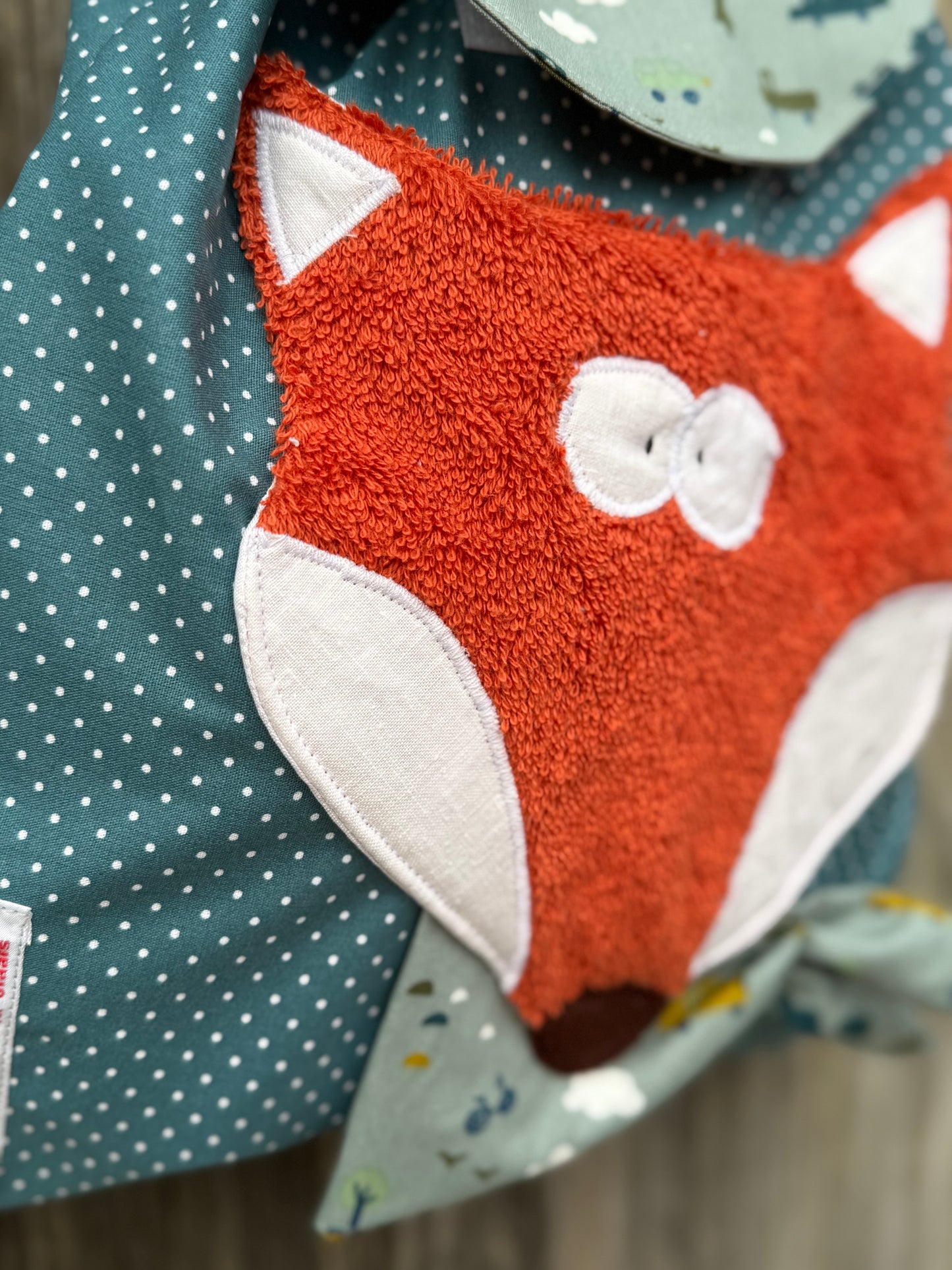 Kinderrucksack Fuchs-Handmade mit wasserabweisendem Innenfutter