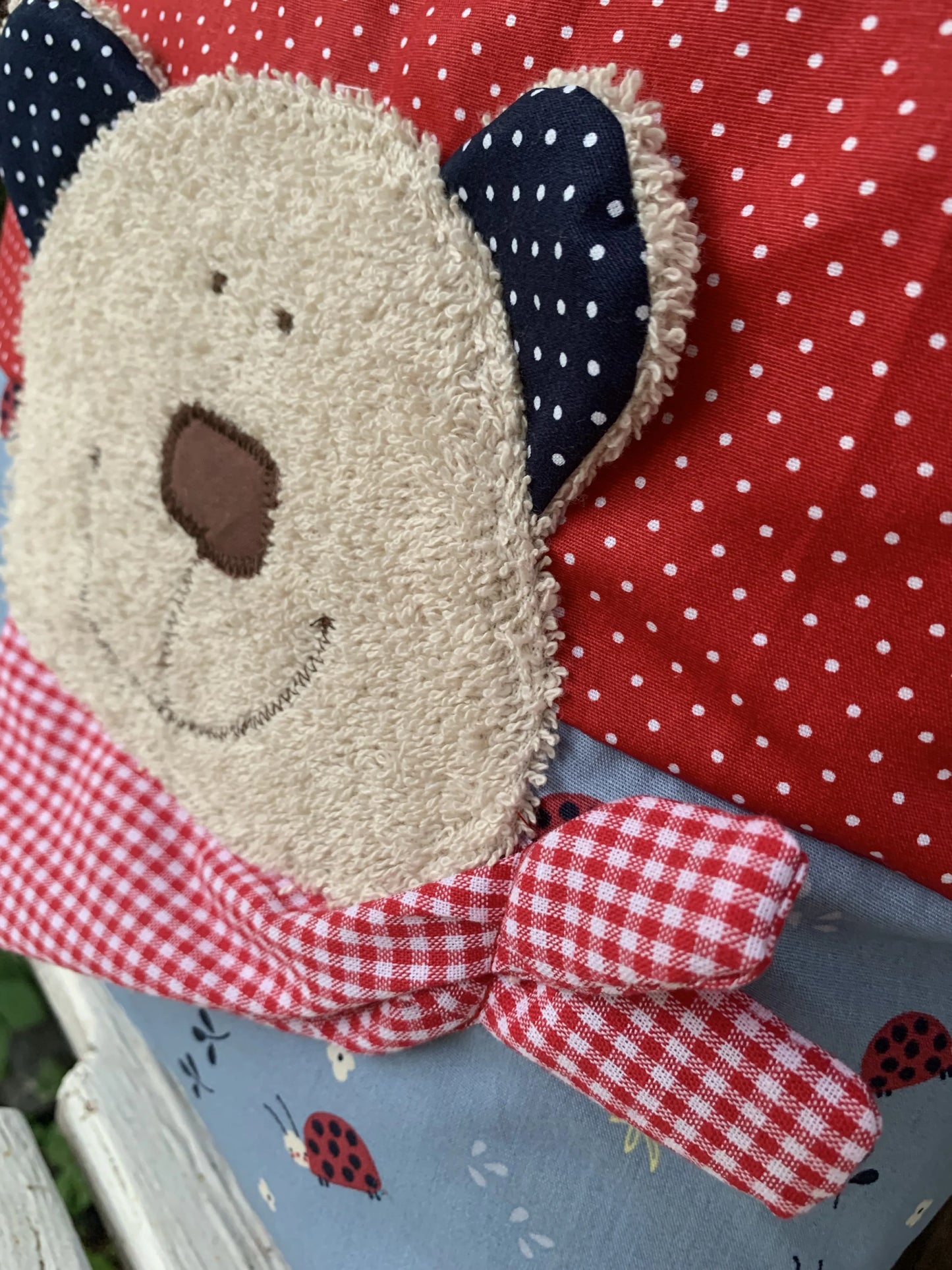 Geschenkset Bär – Kissen & Wetbag personalisiert, Handmade