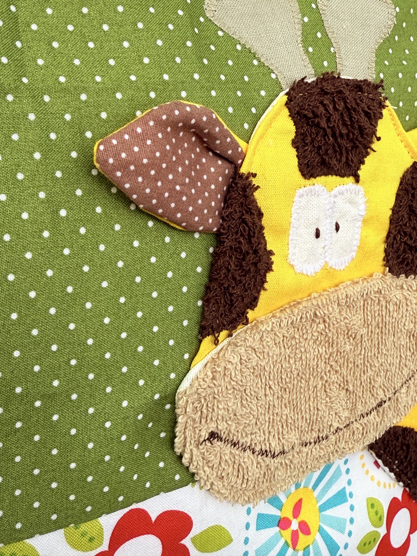 Geschenkset Giraffe – Kissen & Wetbag personalisiert, Handmade