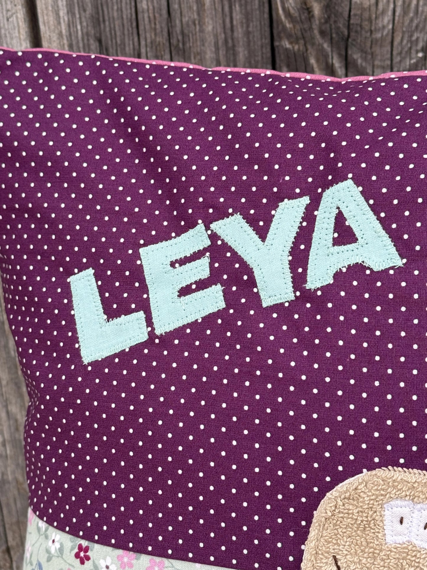 Geschenkset Schildkröte – Kissen & Wetbag personalisiert, Handmade