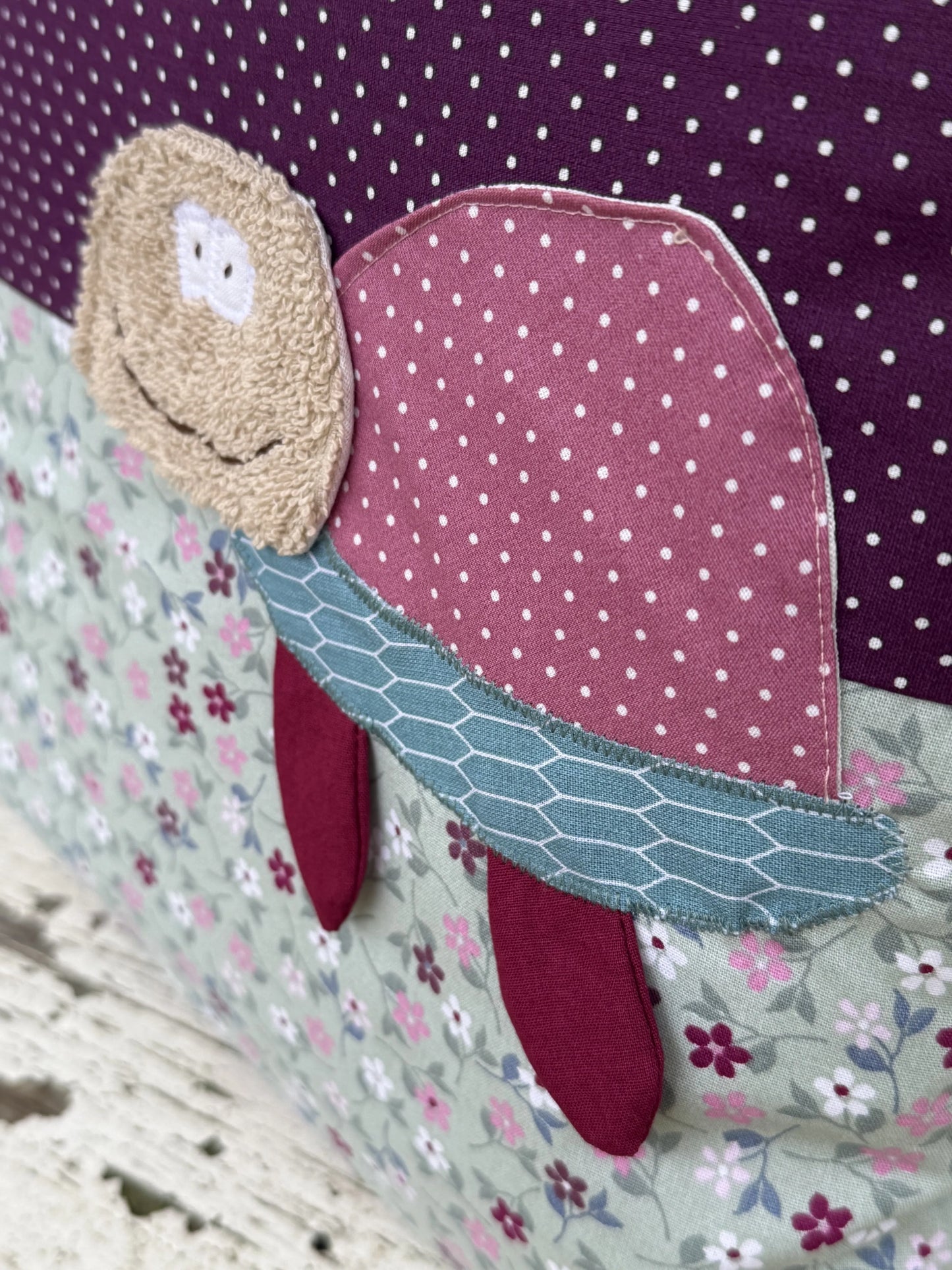 Geschenkset Schildkröte – Kissen & Wetbag personalisiert, Handmade