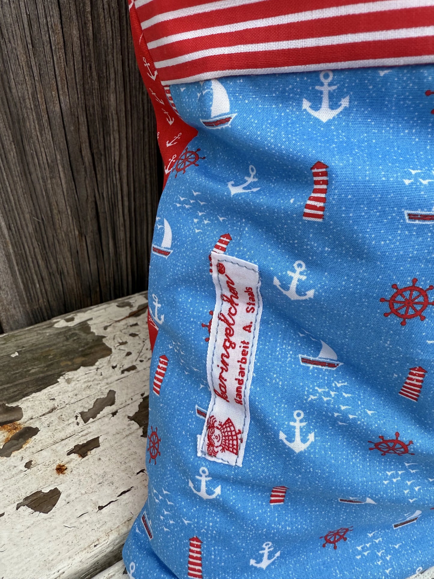 Kissen Ente – Maritimes Dekokissen mit Entenmotiv und Namensstickerei