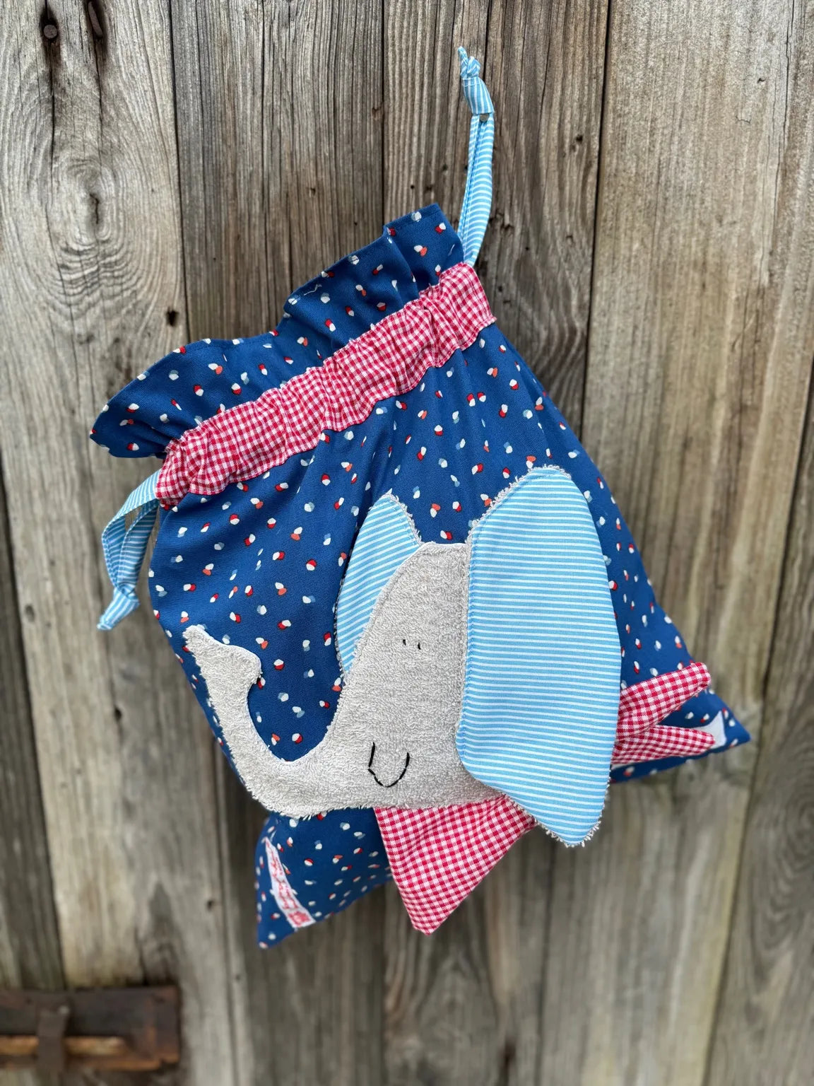 Geschenkset Elefant– Kissen & Wetbag personalisiert, Handmade