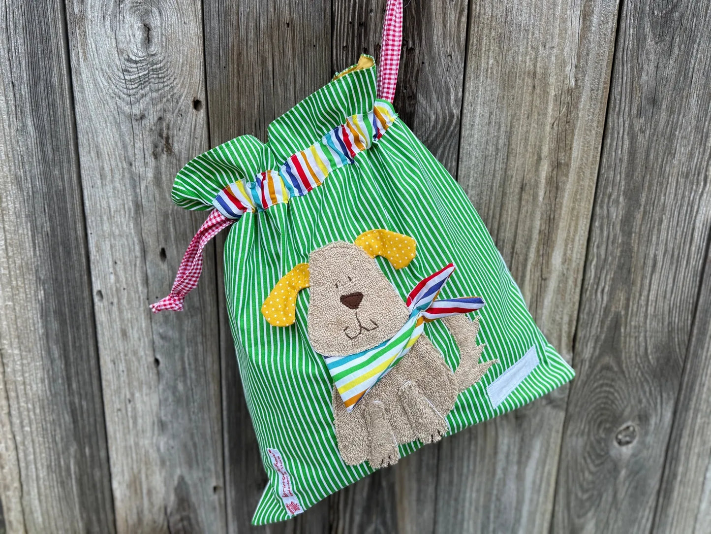 Geschenkset Hund– Kissen & Wetbag personalisiert, Handmade