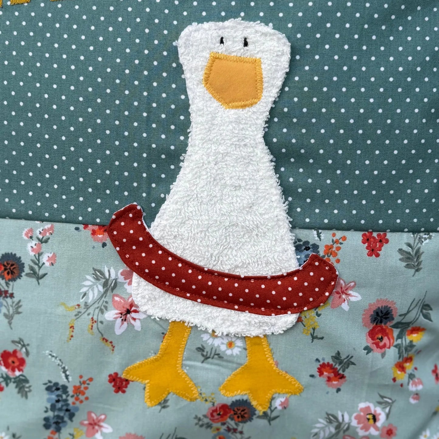 Geschenkset Ente – Kissen & Wetbag personalisiert, Handmade