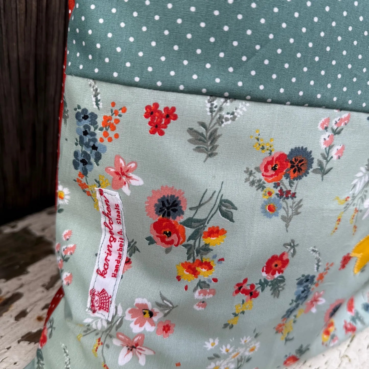 Geschenkset Ente – Kissen & Wetbag personalisiert, Handmade