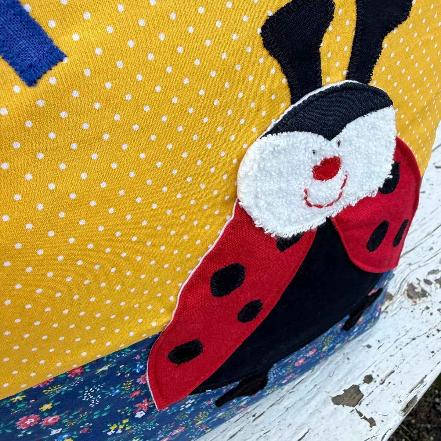 Kissen Marienkäfer personalisiert