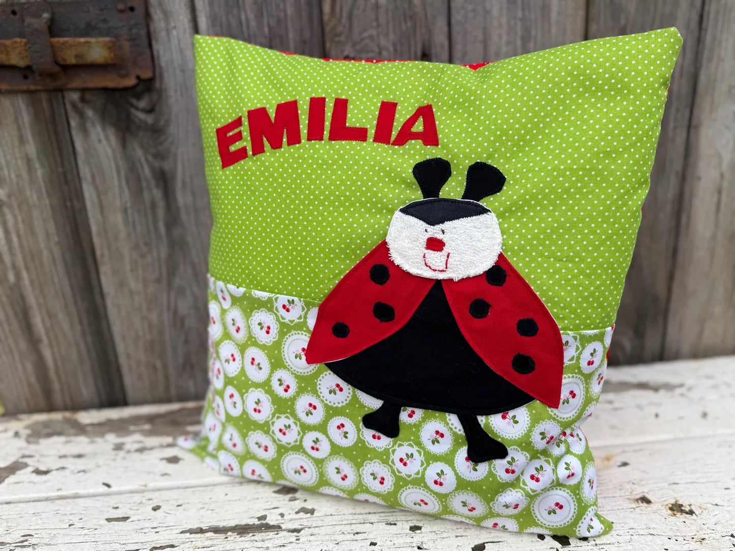 Geschenkset Schildkröte – Kissen & Wetbag personalisiert, Handmade