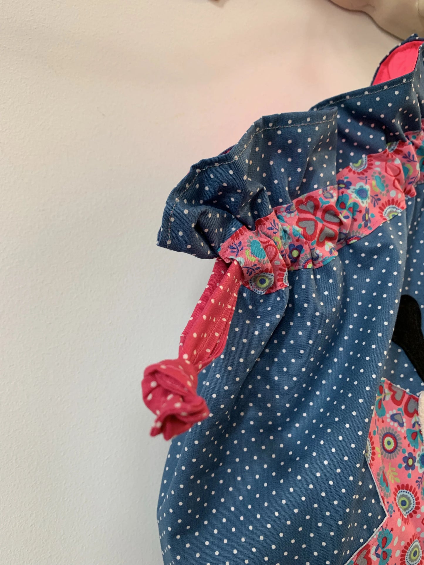 Kita-Set Schmetterling & Katze – Handgemachte Wetbag und Garderobenbeutel für Mädchen