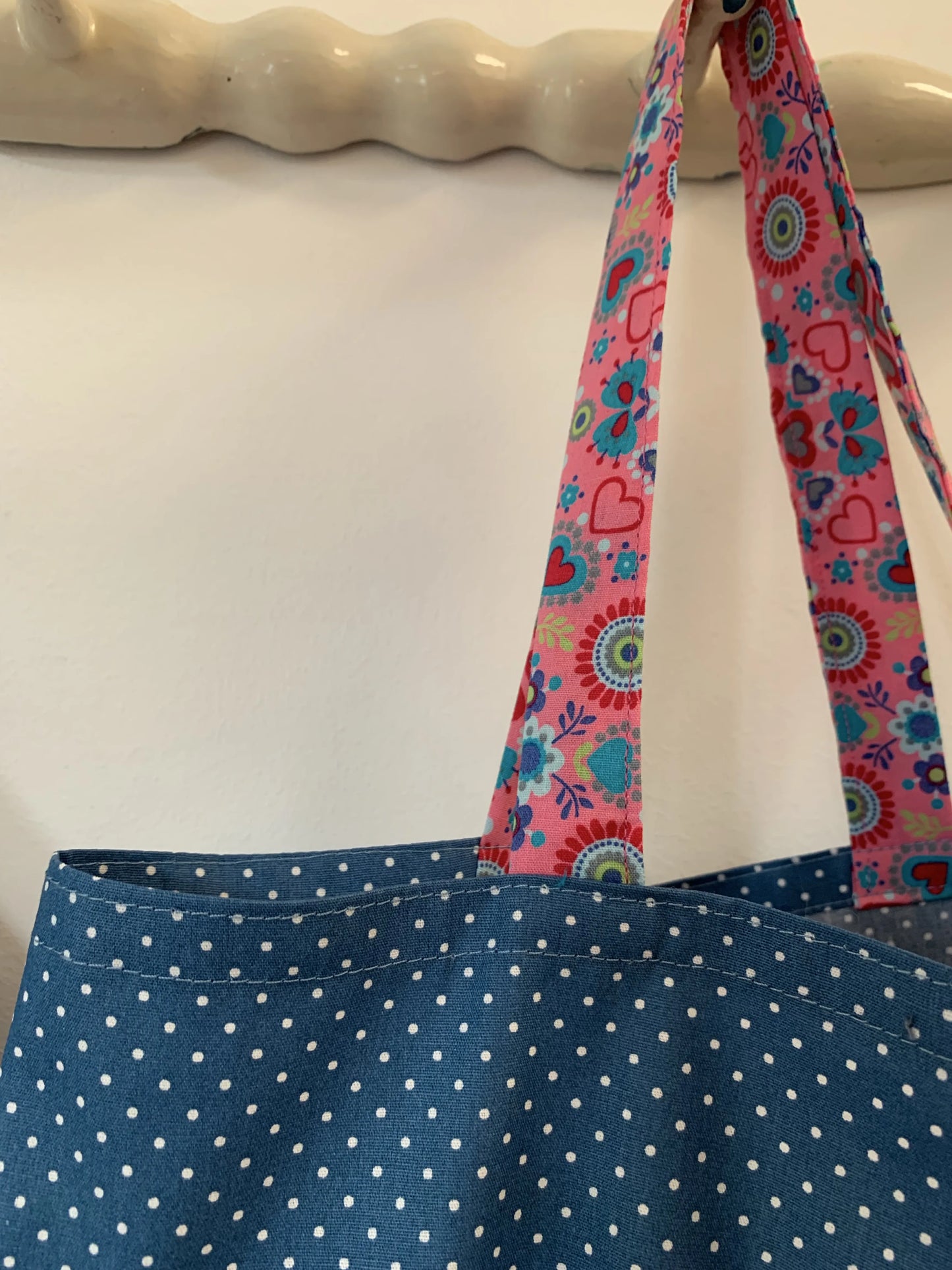 Kita-Set Schmetterling & Katze – Handgemachte Wetbag und Garderobenbeutel für Mädchen