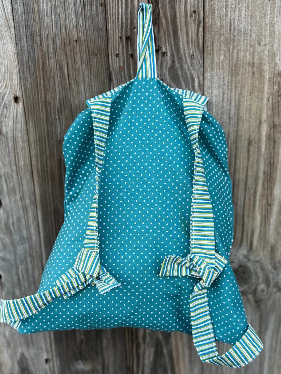 Kinderrucksack Frosch - Handmade mit wasserabweisendem Innenfutter