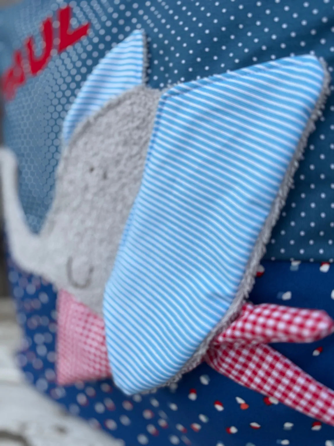 Kissen Elefant – Personalisiertes Kinderkissen mit Namen