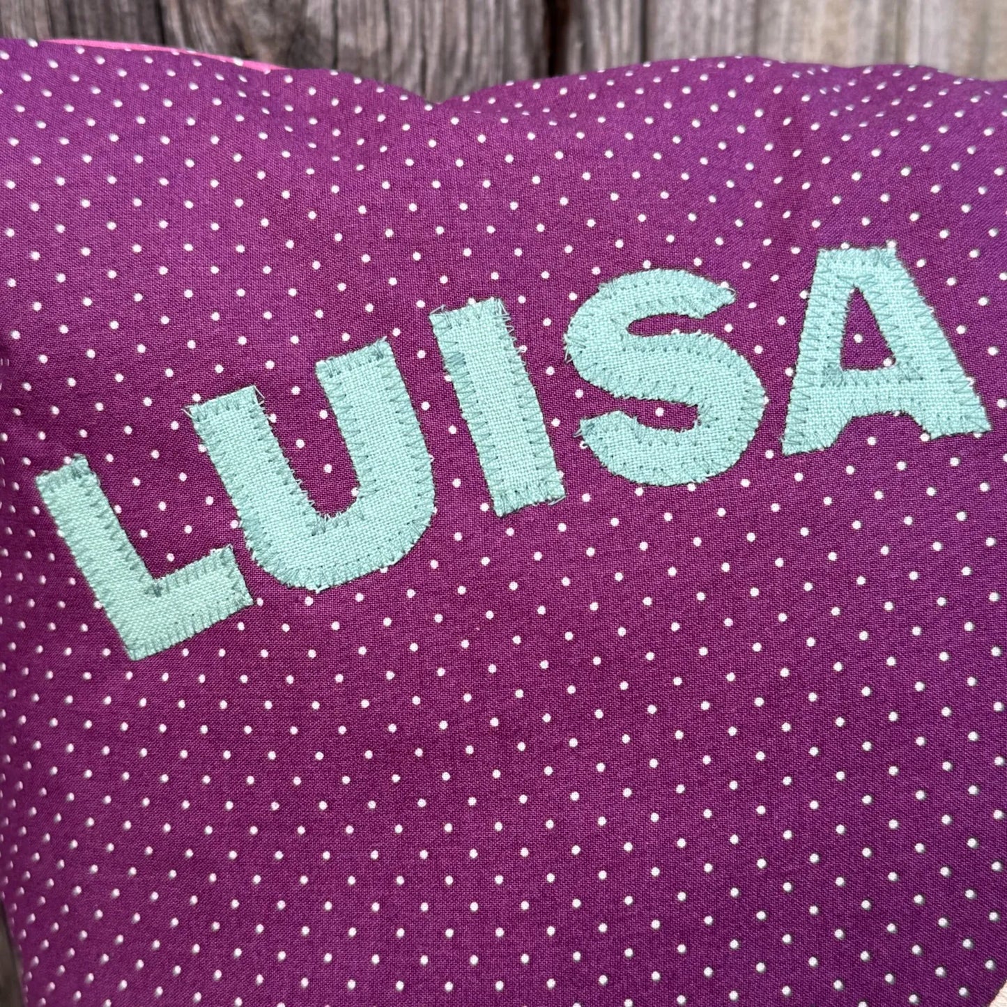 Kissen Pferd – Personalisiertes Kinderkissen mit Namen & Blumenmuster
