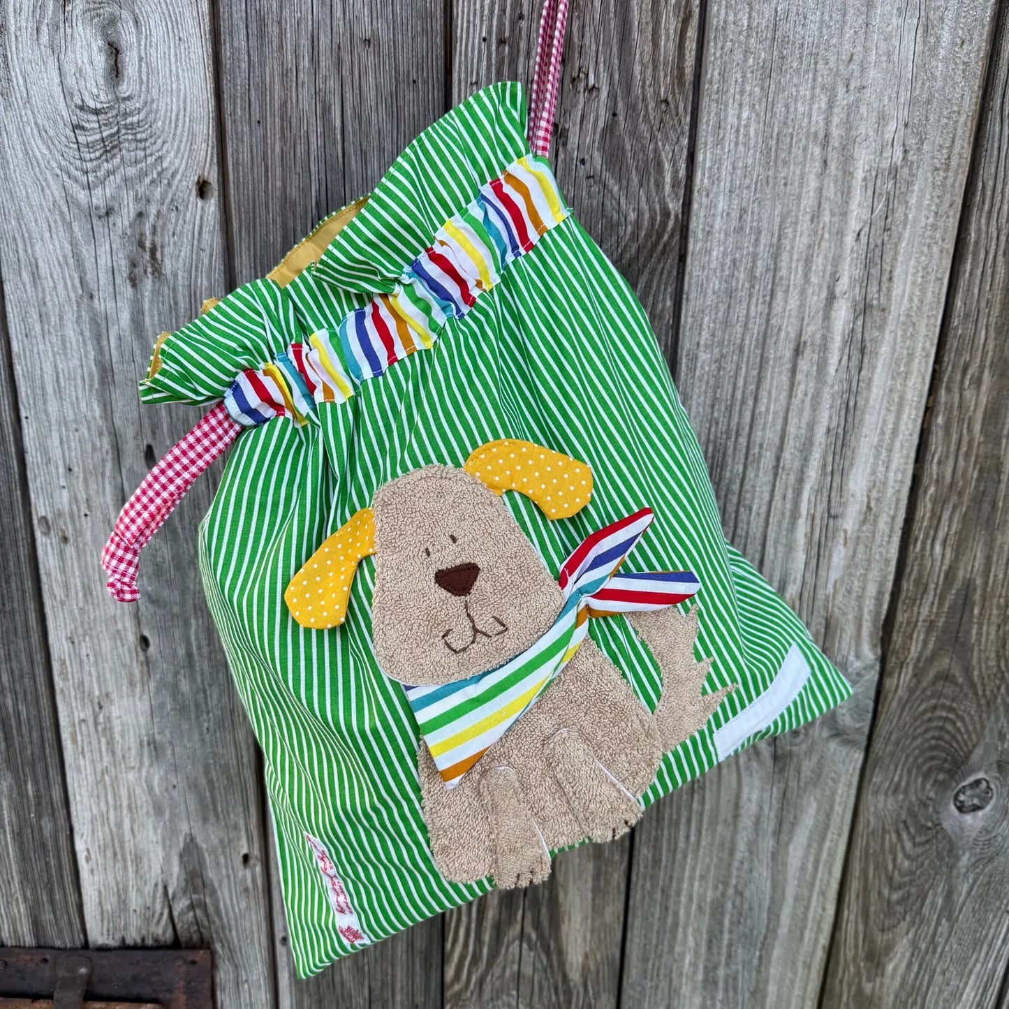 Wetbag „Hund“ – handgemacht, wasserabweisend, ideal für Kita, Sport & Reisen