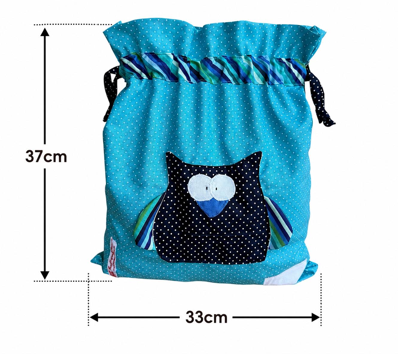 Wetbag Eule personalisiert – Wasserabweisende Nasstasche für Kita & Schwimmen