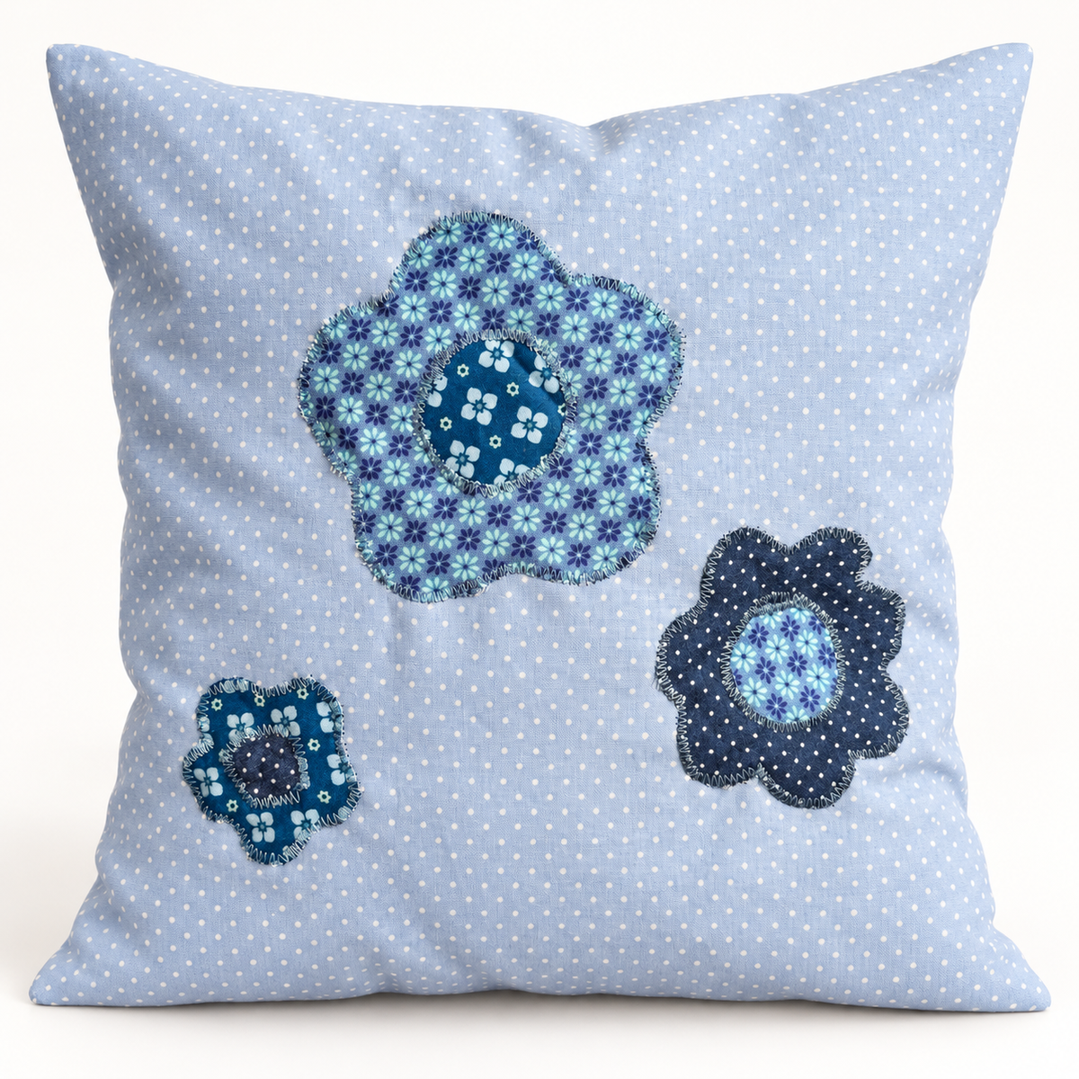 Blumenkissen 30 × 30 cm – Geburtstagsgeschenk für Freundin