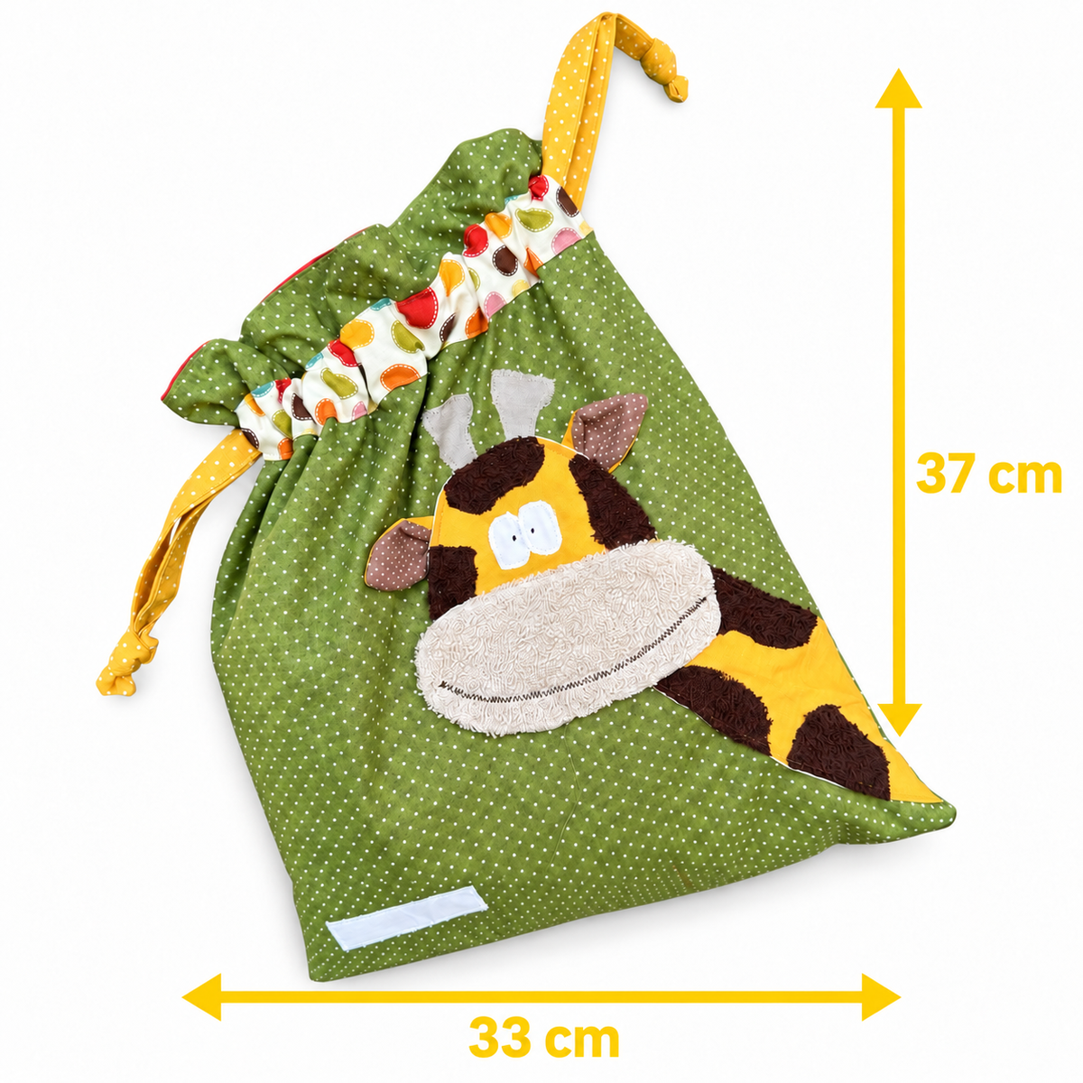 Wetbag Giraffe mit Namen – Nasstasche für Kinder