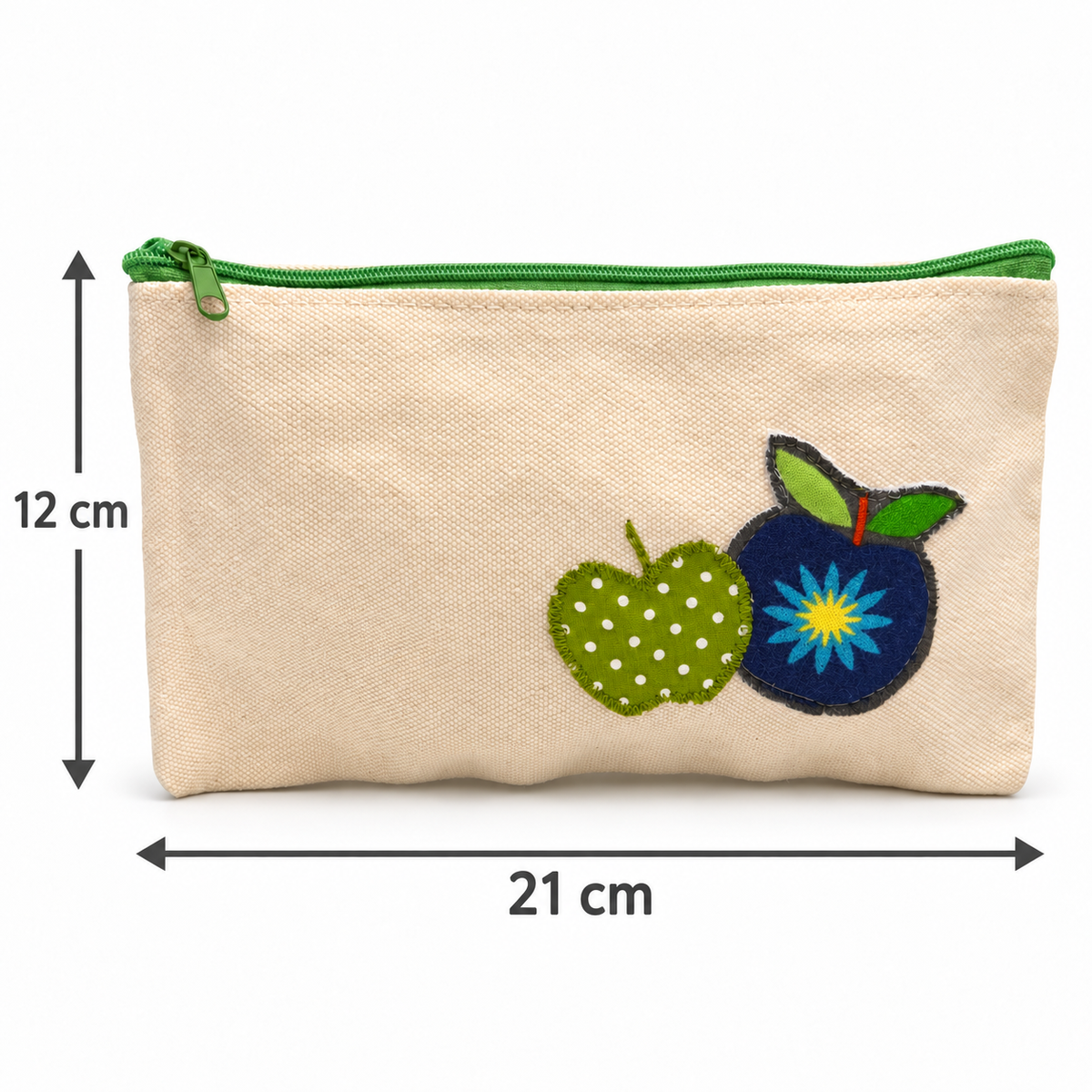 Binden- und Tampontasche mit Obstmotiv