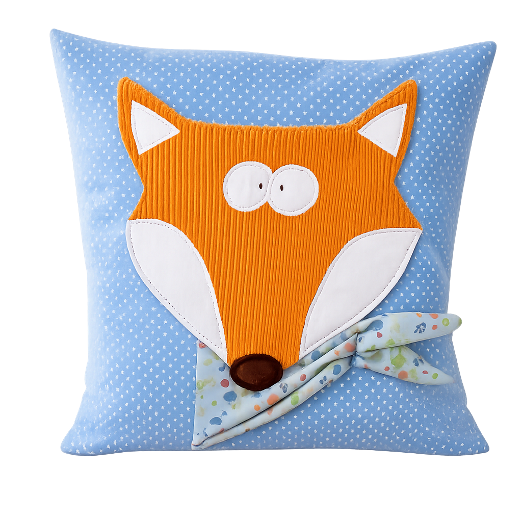 Reisekissen für Kinder – Kissen Fuchs 30x30 cm