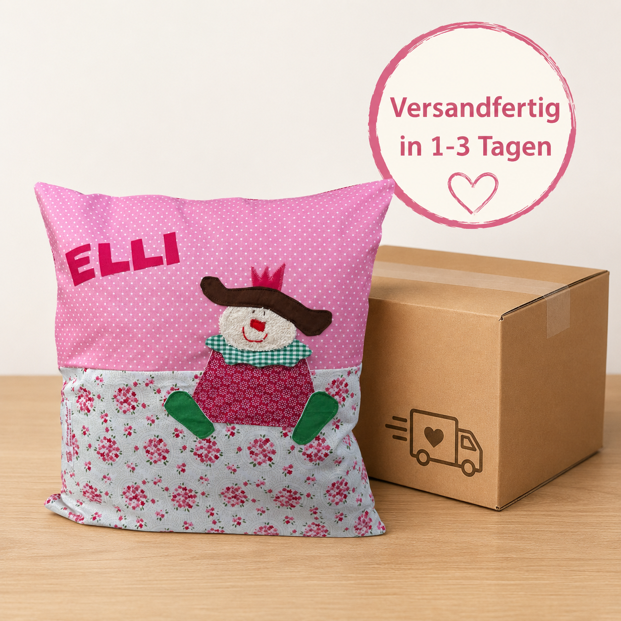 Kissen Prinzessin personalisiert -Kinderkissen mit Namen