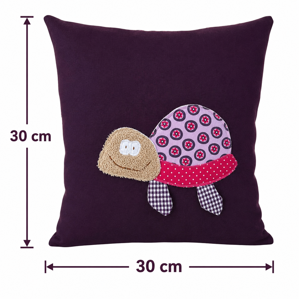 Reisekissen Schildkröte – Kuschelkissen für Kinder unterwegs | 30x30 cm
