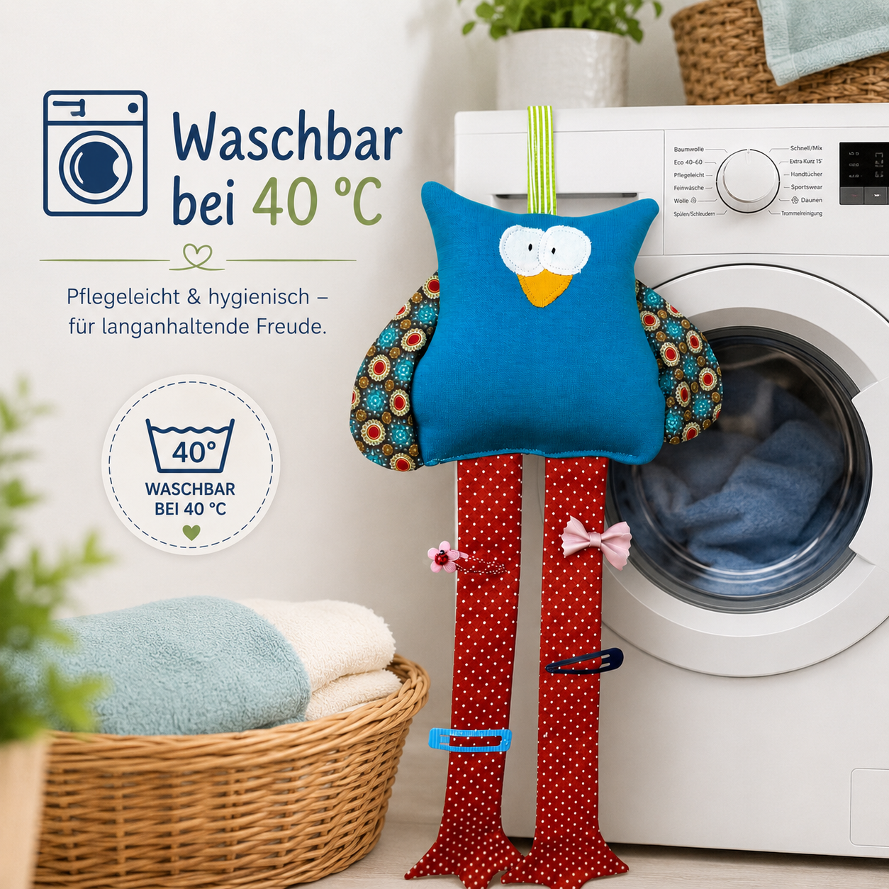 Haarspangenhalter Eule – Handmade & dekorativ für Kinderzimmer