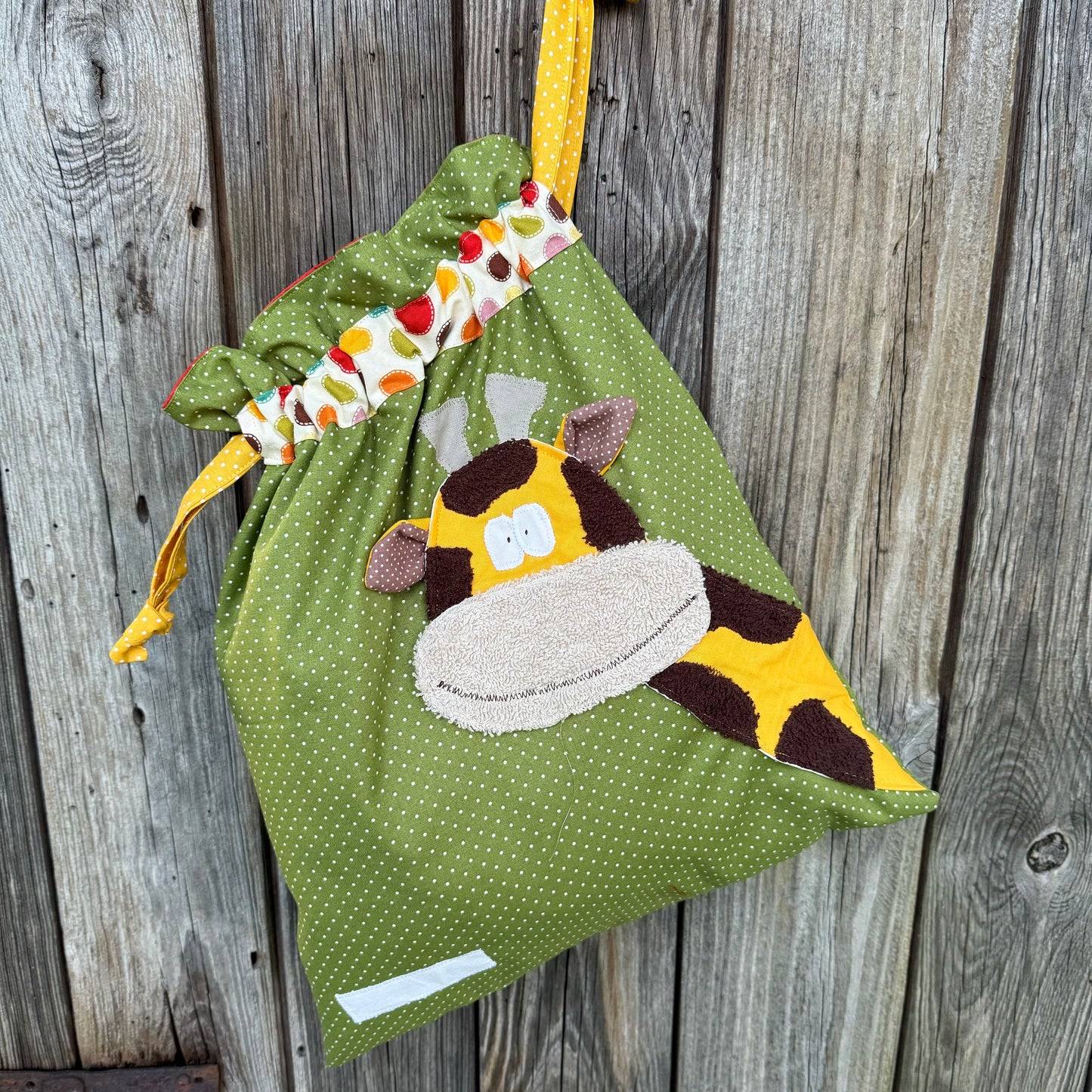 Wetbag Giraffe mit Namen – Nasstasche für Kinder