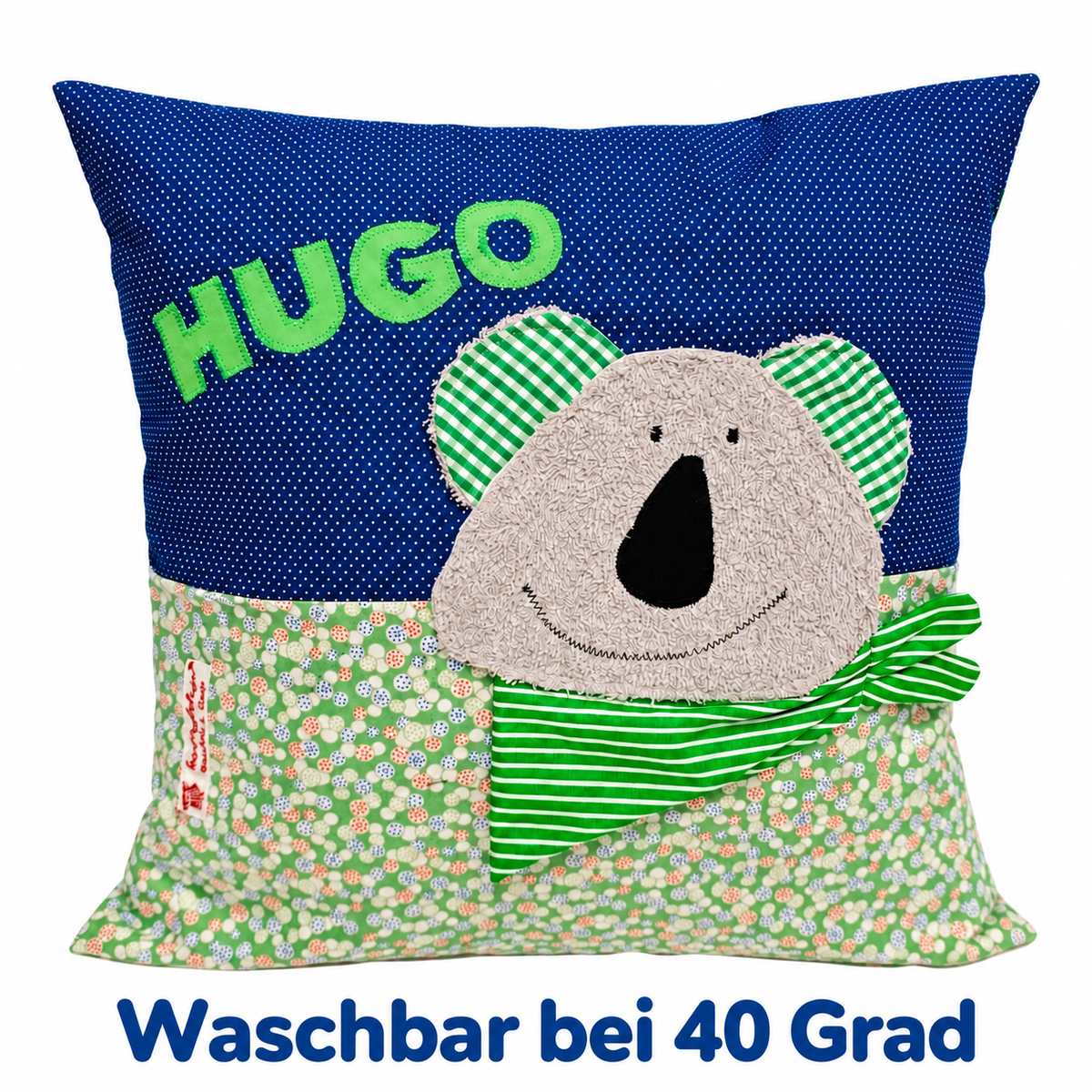 Koala Kissen mit Namen – personalisiertes Kinderkissen 40 × 40 cm