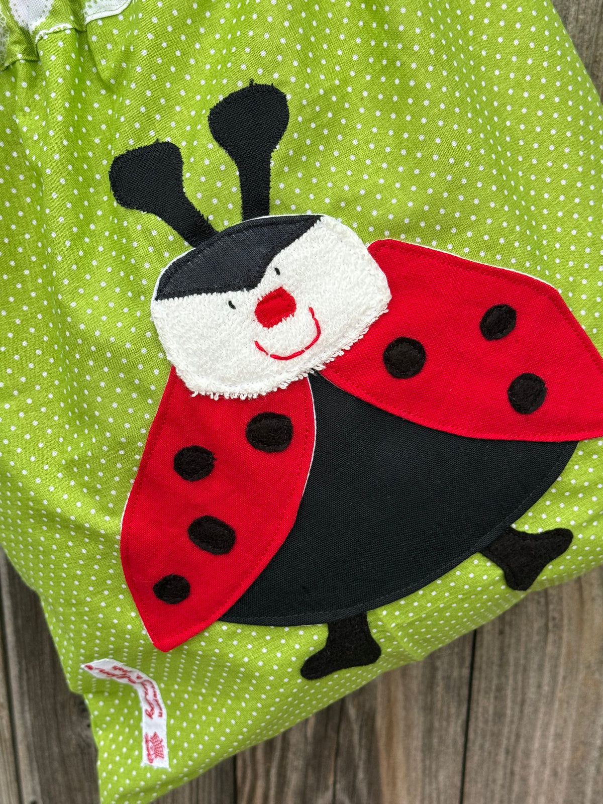 Personalisierter Wetbag Marienkäfer – Geschenk zum 1. Geburtstag