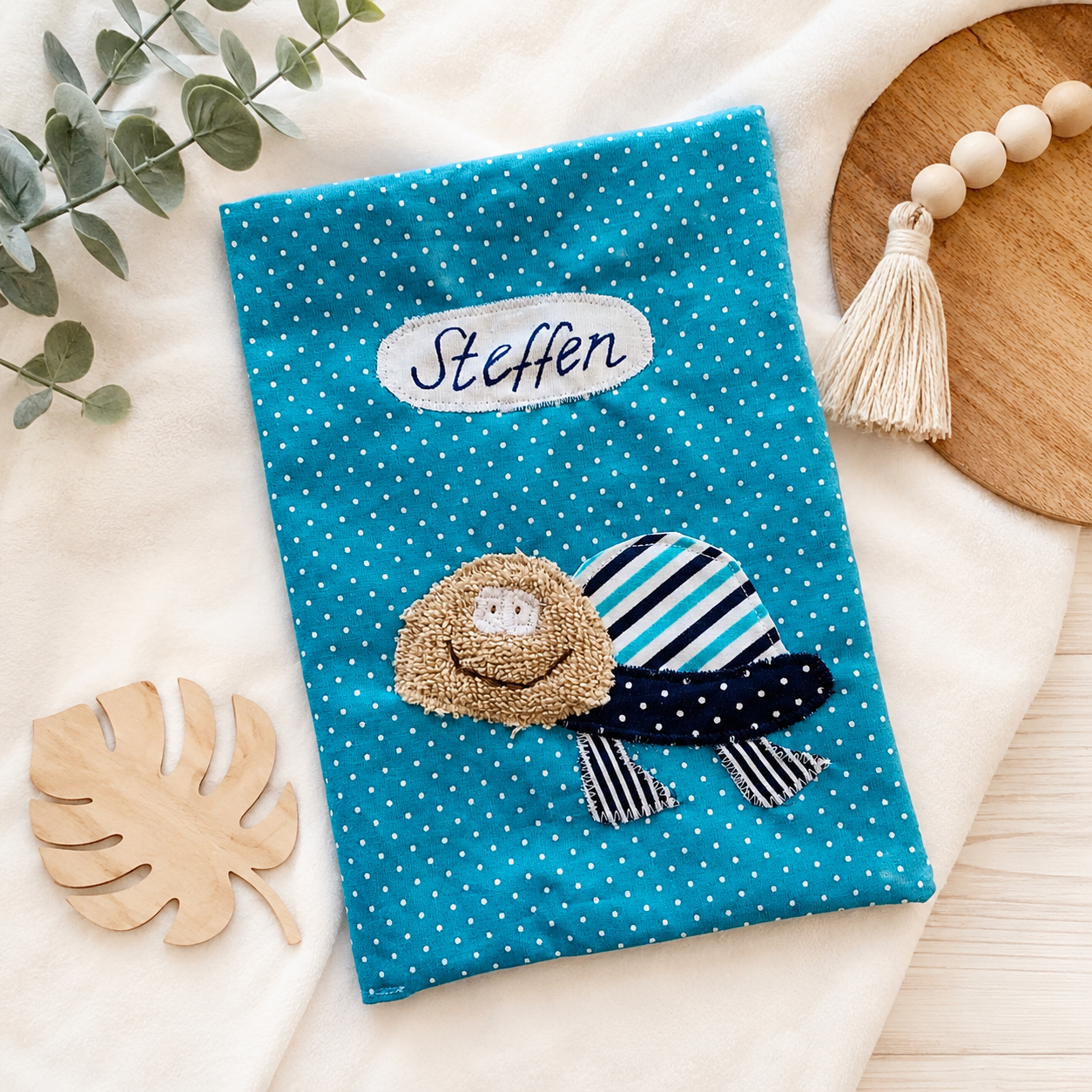 U-Heft Hülle Schildkröte personalisiert | Süße Meerestiere | Geburtsgeschenk