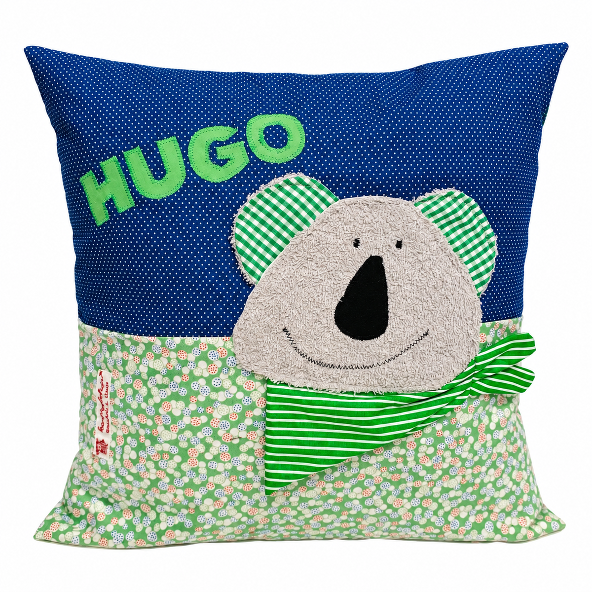 Koala Kissen mit Namen – personalisiertes Kinderkissen 40 × 40 cm