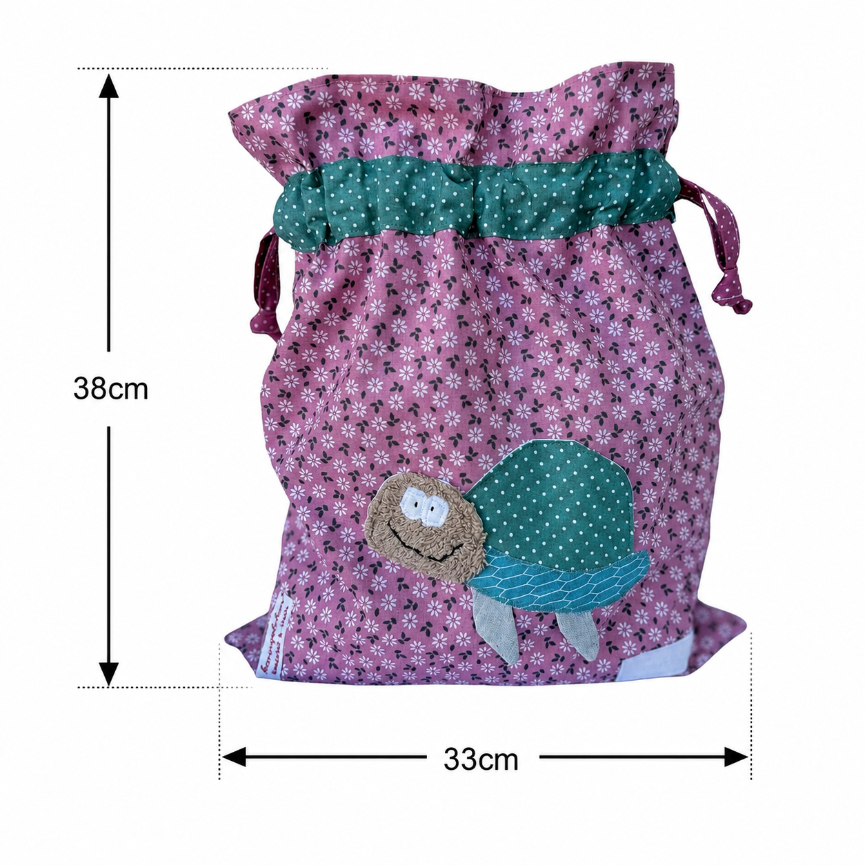Wetbag Schildkröte personalisiert | Nasstasche für Kinder | Geschenk für Mädchen