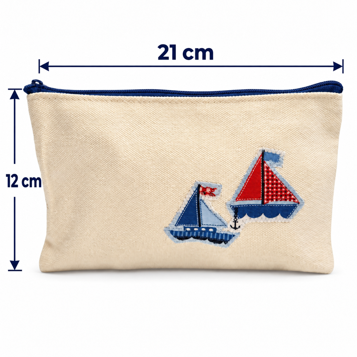 Kosmetiktasche mit Segelbooten – Mitbringsel für Freundin