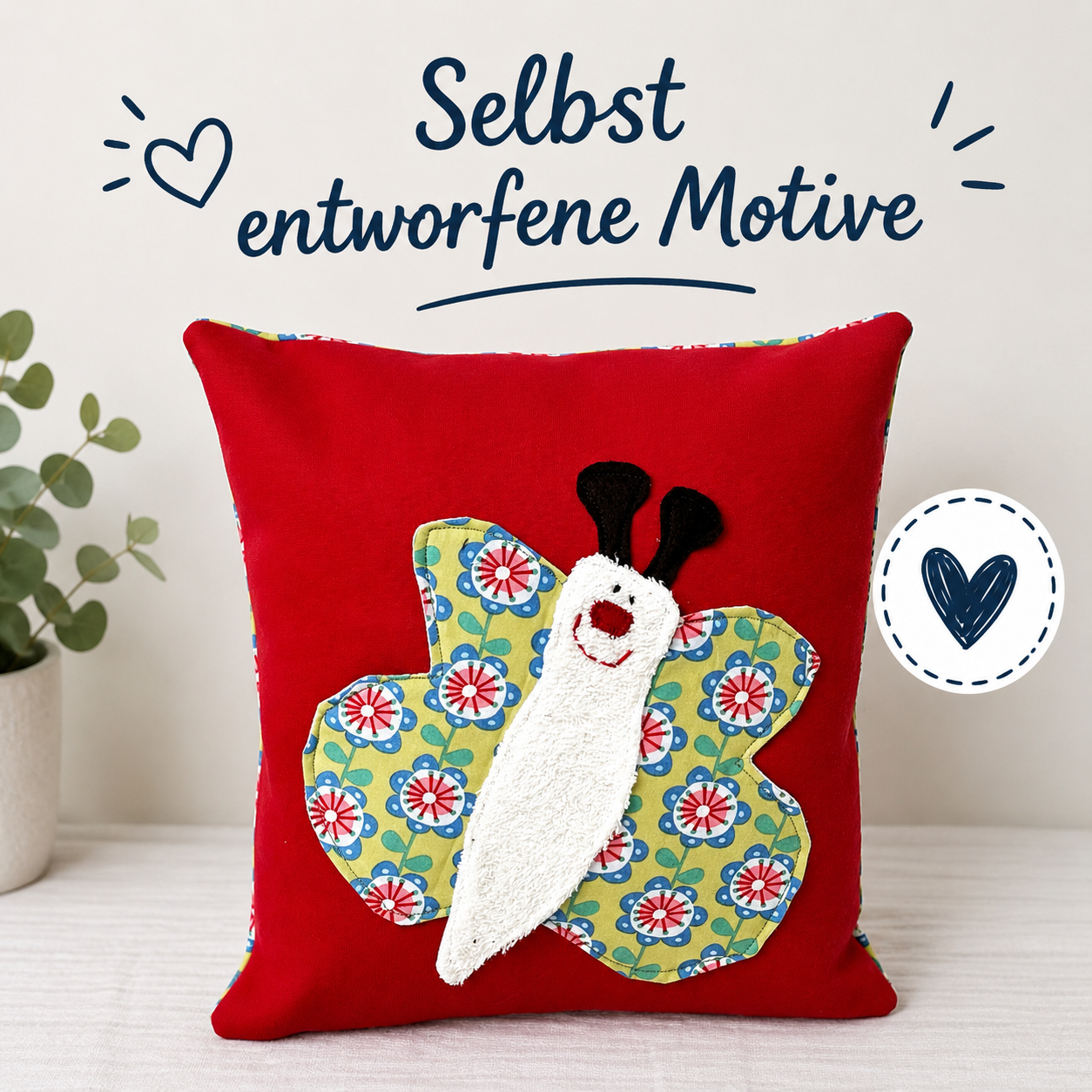 Reisekissen Schmetterling für Kinder – Kuschelkissen für Auto, Urlaub & Kindergarten