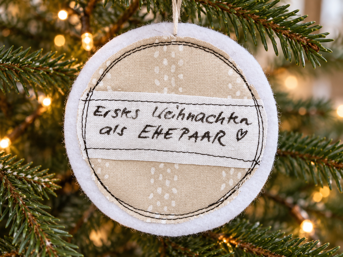 Geschenkanhänger Weihnachten – Erstes Weihnachten als Mr. & Mrs.