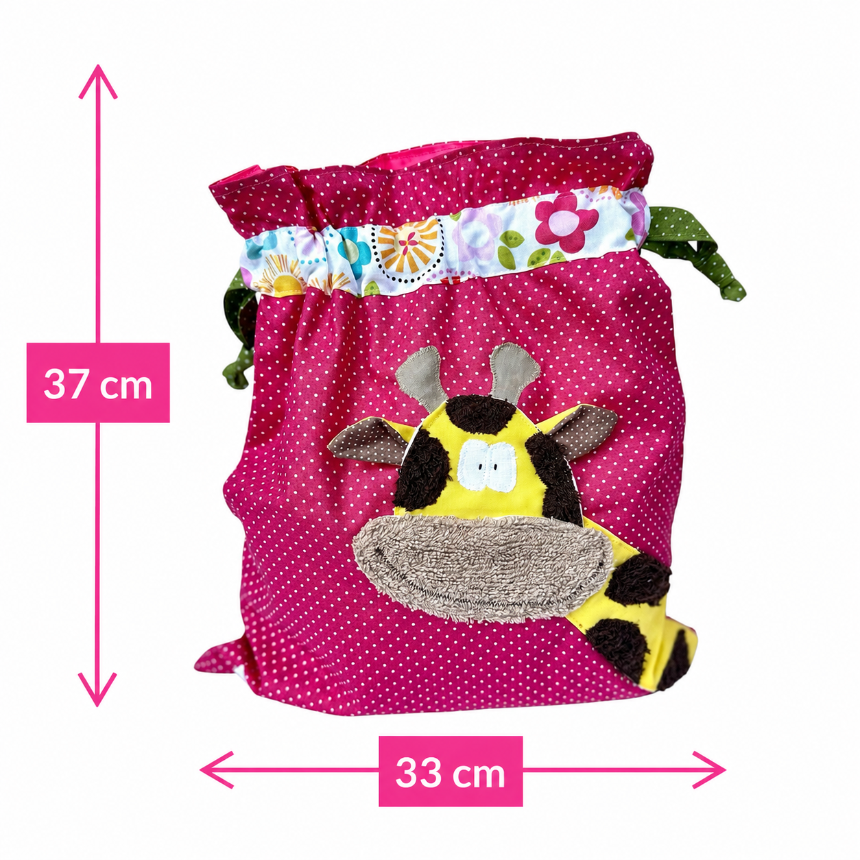 Wetbag Pink mit Giraffe – Nasstasche für Kindergarten & unterwegs