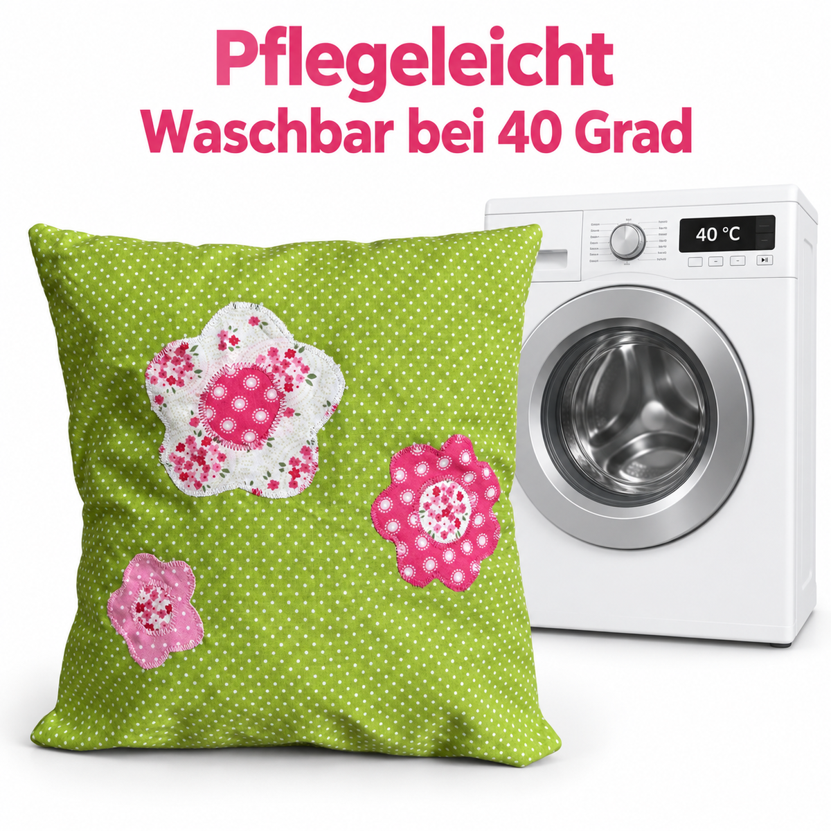 Kissen mit Blumen – Geschenk für die Freundin