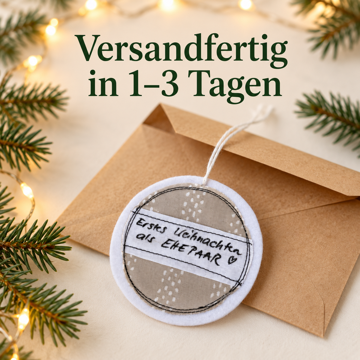 Geschenkanhänger Weihnachten – Erstes Weihnachten als Mr. & Mrs.