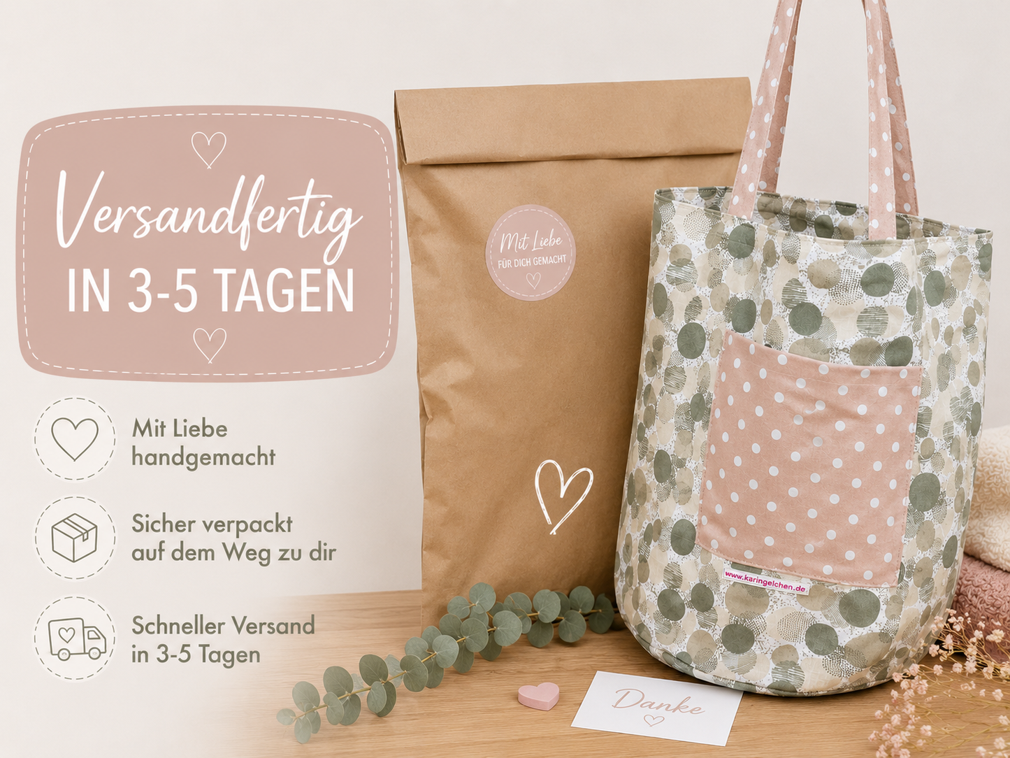 Tortentasche aus Baumwolle | Handgemachte Kuchentransporttasche | Wendetasche