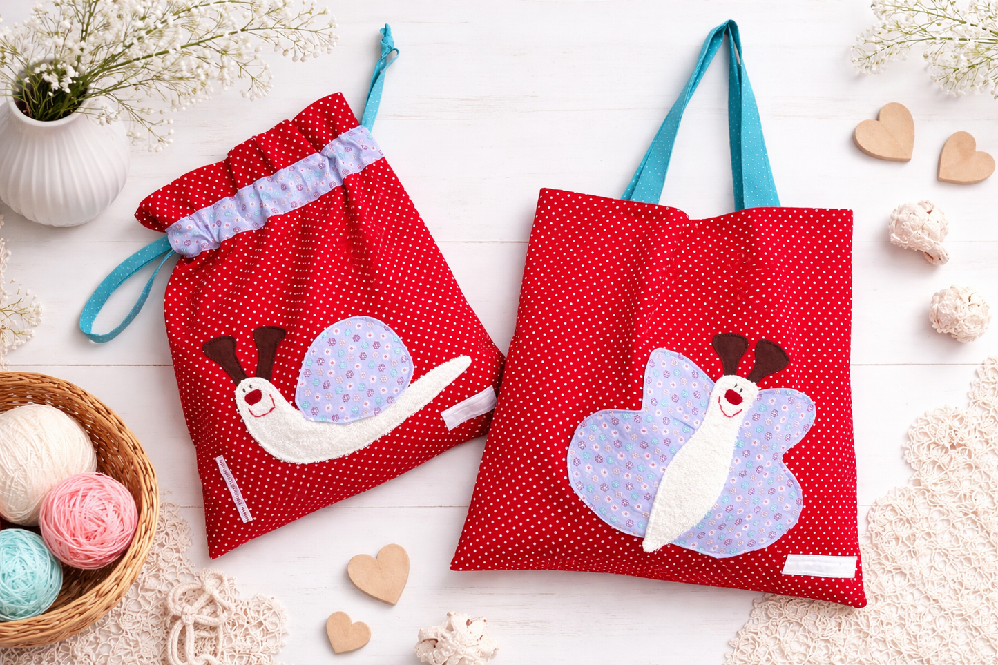 KitaSet mit Wetbag & Garderobenbeutel – handgemachtes Geschenk zum Kindergartenstart