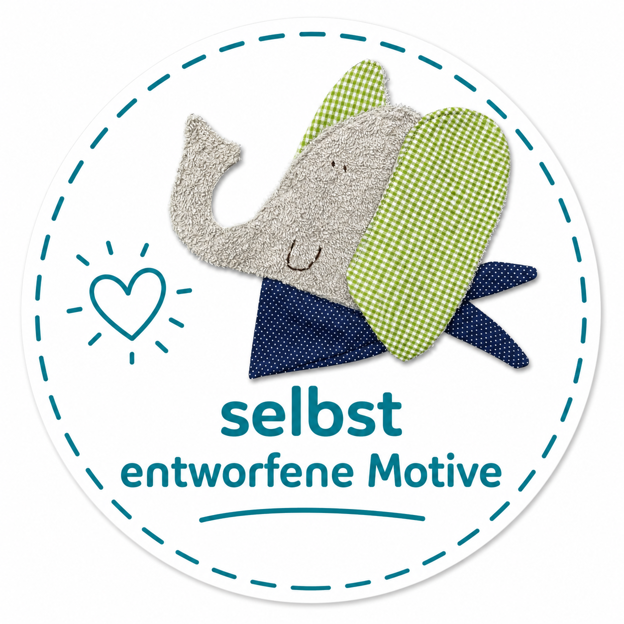 Kissen Elefant – personalisiert mit Namen | Handgenähtes Kinderkissen 40×40
