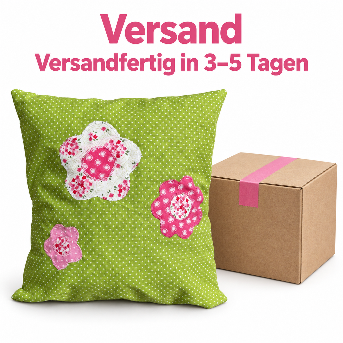 Kissen mit Blumen – Geschenk für die Freundin