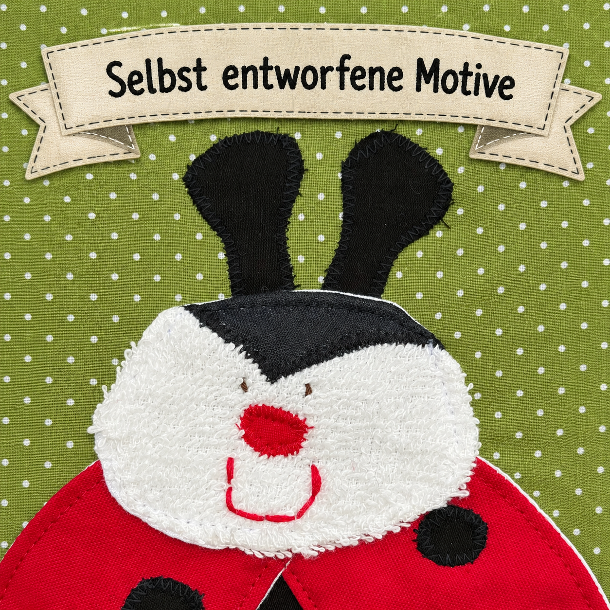 Kissen Marienkäfer personalisiert- Geschenk zur Geburt und Taufe| Handmade