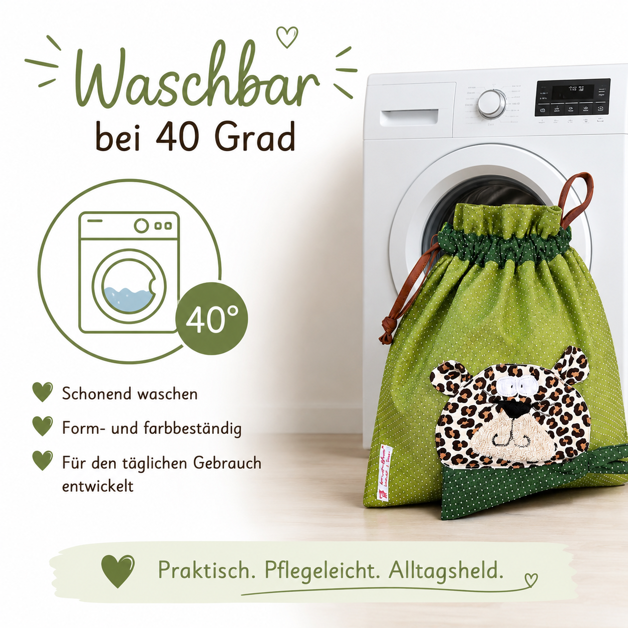 Wetbag Leo – Nasstasche Leopard für Baby & Kleinkind