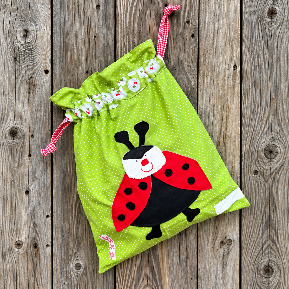 Personalisierter Wetbag Marienkäfer – Geschenk zum 1. Geburtstag