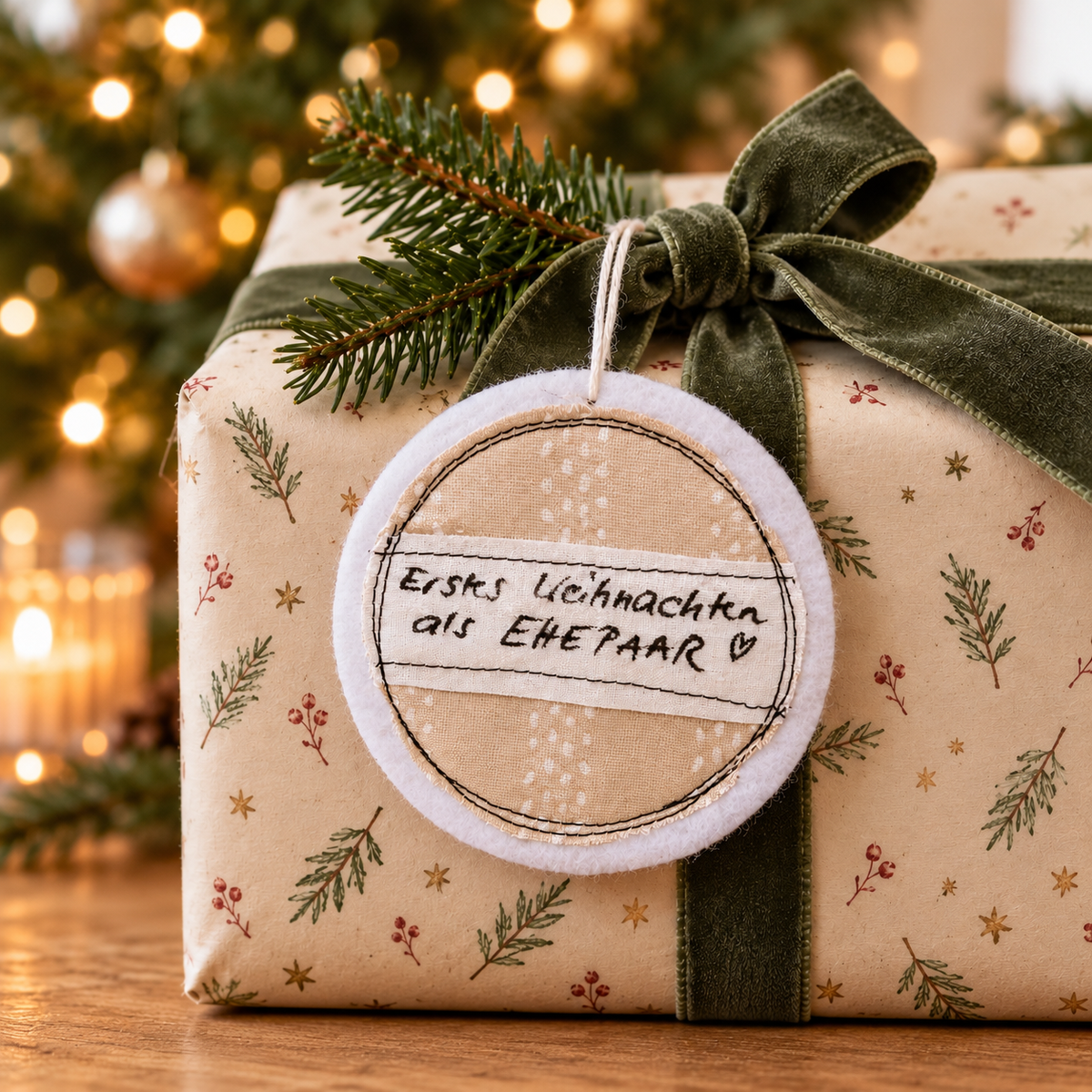 Geschenkanhänger Weihnachten – Erstes Weihnachten als Mr. & Mrs.